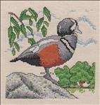 Duck Afghan - Harlequin Duck