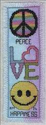Peace, Love, and Happiness Bookmark