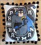 Batman in Circle Logo Pillow