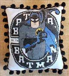 Batman in Circle Logo Pillow
