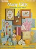 Many Gifts Charted for Cross Stitch | Cover: Various Alphabets & Borders