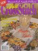 Just Cross Stitch | Cover: Bountiful Harvest Wreath