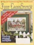 Just Cross Stitch | Cover:  The Red-Brick House at the Corner