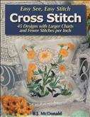 Easy See, Easy Stitch Cross Stitch | Cover: Daisy Pillow Sham