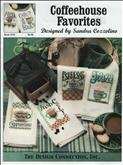 Coffeehouse Favorites | Cover: Various Coffee designs stitched on towels.